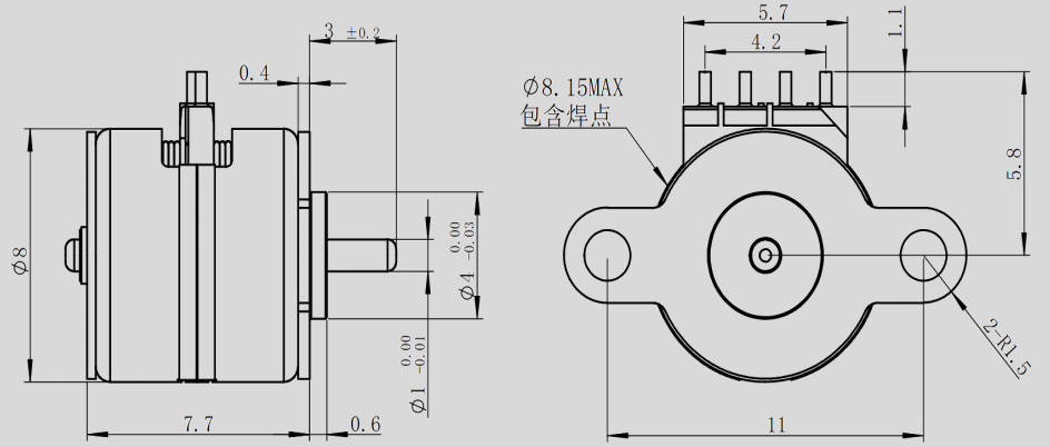 8mm微型步进电机_光学变焦镜头电机-万至达电机